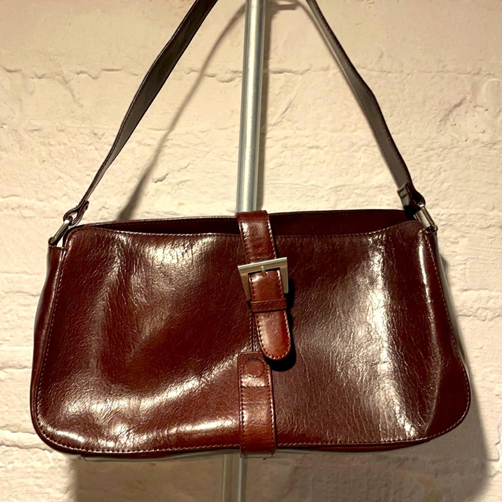 HOBO brown leather shoulder bag
